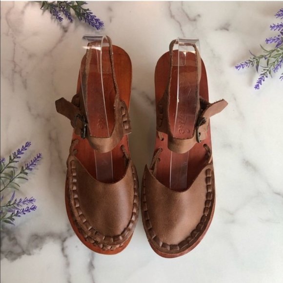 Free People Leather Platform Moccasins, Size 8 - Picture 3 of 8